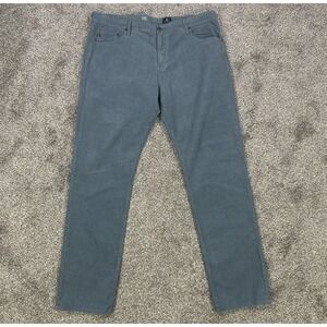 AG Adriano Goldschmied Everett Slim Straight Fit Pant Blue Corduroy‎ Mens 40x34